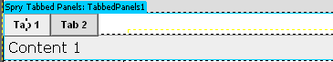 Spry Tabbed Panels