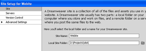 dreamweaver-site
